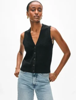 Cashmere Button Vest