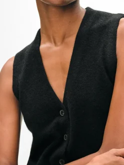 Cashmere Button Vest