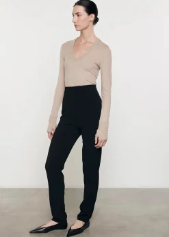 Cashmere Easy Cuffed Uneck