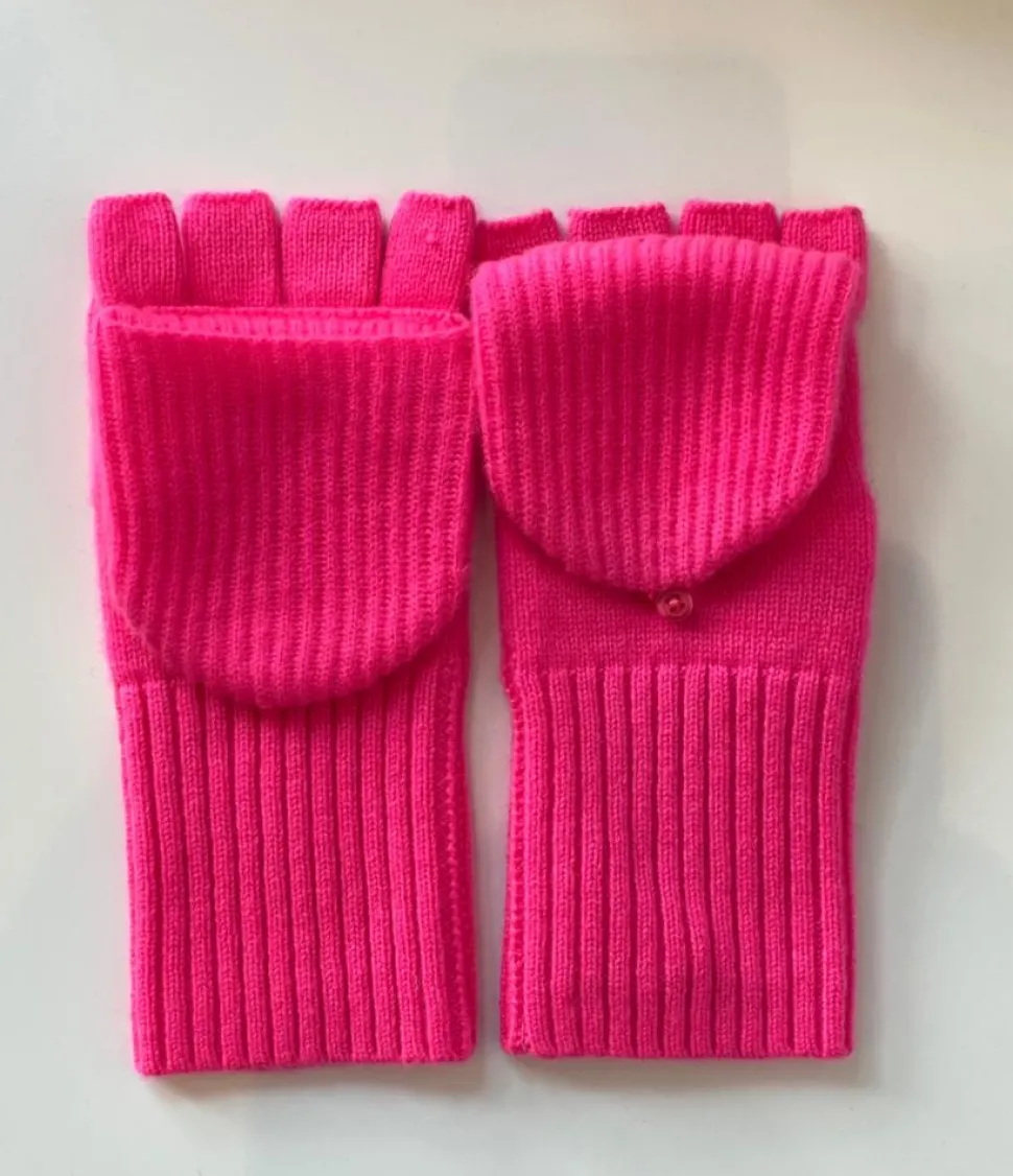 Cashmere Pop Top Gloves