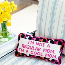 Cool Mom Needlepoint Pillow