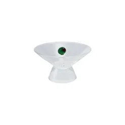 Glass Bowl With Handblown Glass Olive