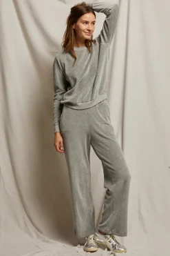 Holly Velour Wide Leg Sweatpant