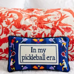 In My Pickleball Era Needlepoint Pillow
