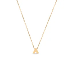 14k Gold Initial Necklace