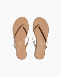 Lily Nude Flip Flops in Matte Cocobutter