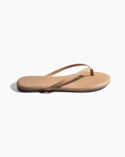 Lily Nude Flip Flops in Matte Cocobutter