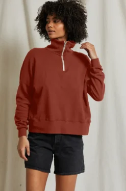 Maren Terry Half Zip Pullover