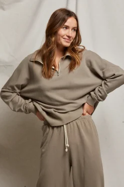 Maren Terry Half Zip Pullover