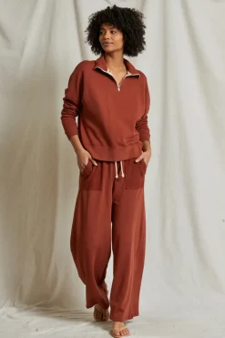 Maren Terry Half Zip Pullover