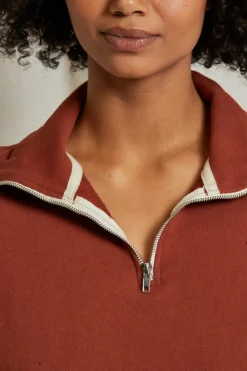 Maren Terry Half Zip Pullover