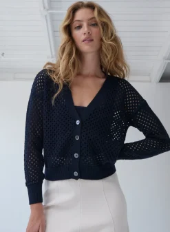 Mesh Knit Cardigan