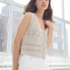 Mixed Stitch Knit Vest