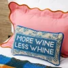 More Wine Needlepoint Pillow