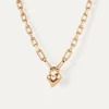 Padlock Heart Pendant Necklace