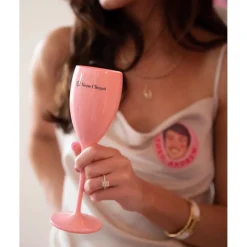 Pink Champagne Flute