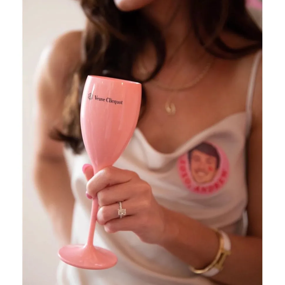 Pink Champagne Flute