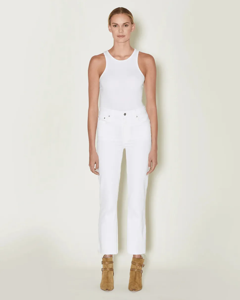 Sabine Straight Jean - Raw Hem