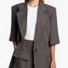 Short Sleeve Oversized Blazer