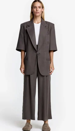 Short Sleeve Oversized Blazer