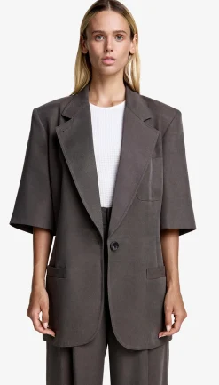 Short Sleeve Oversized Blazer