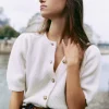 Shrunken Short Sleeve Cardigan