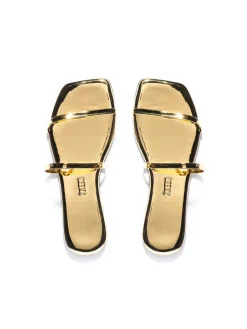 Square Toe Gemma Mirror Sandal