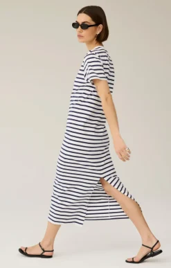The Perfect Tee Dress - Navy Stripe