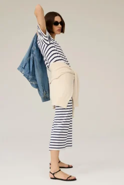The Perfect Tee Dress - Navy Stripe