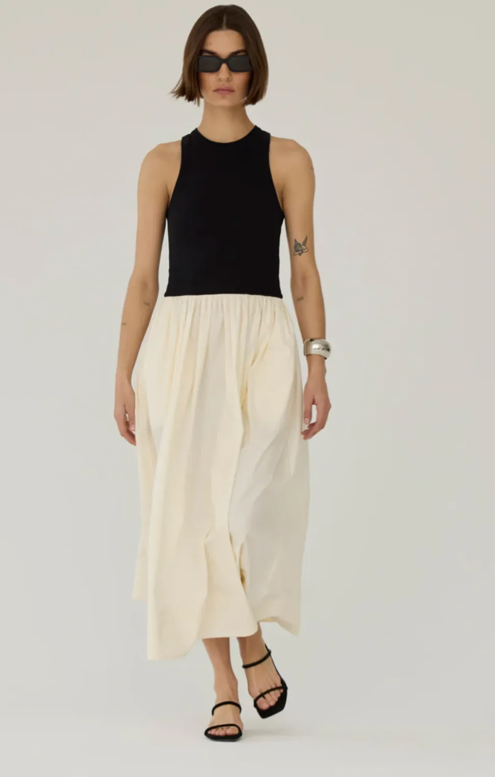 The RSVP Dress - Black + Cream