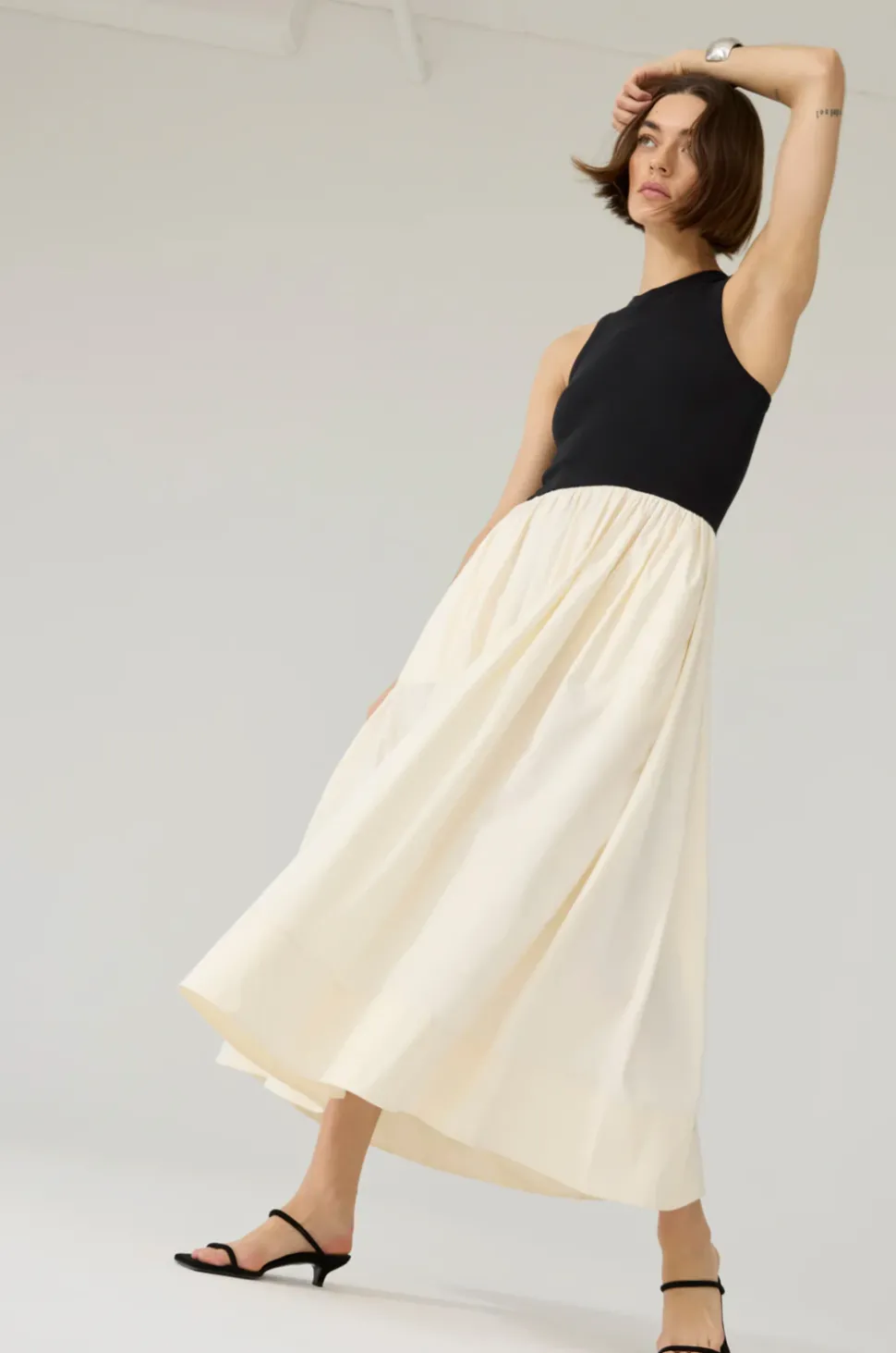 The RSVP Dress - Black + Cream