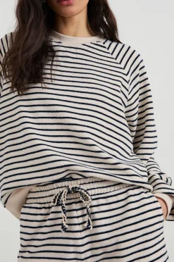 Theron Terry Pullover - Stripe