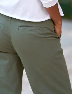 Westport Italian Wide Leg Chino - Army