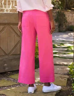 Wexford Wide Leg Linen Pant - French Rose
